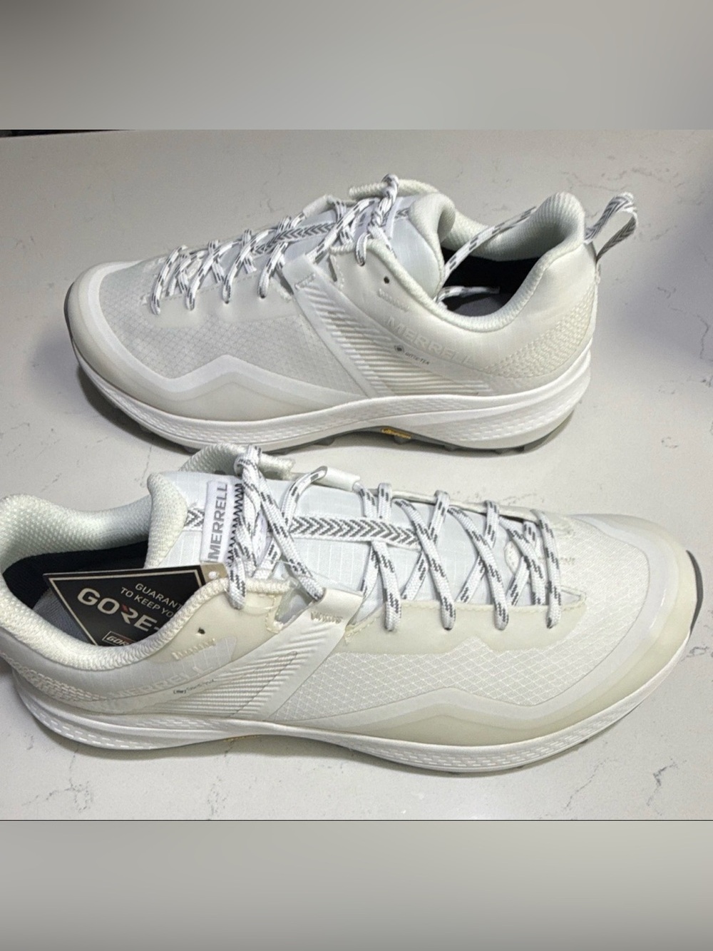 Merrell MQM 3 GTX Waterproof Trail Sneakers White Grey Size Men 10 / Women 11.5